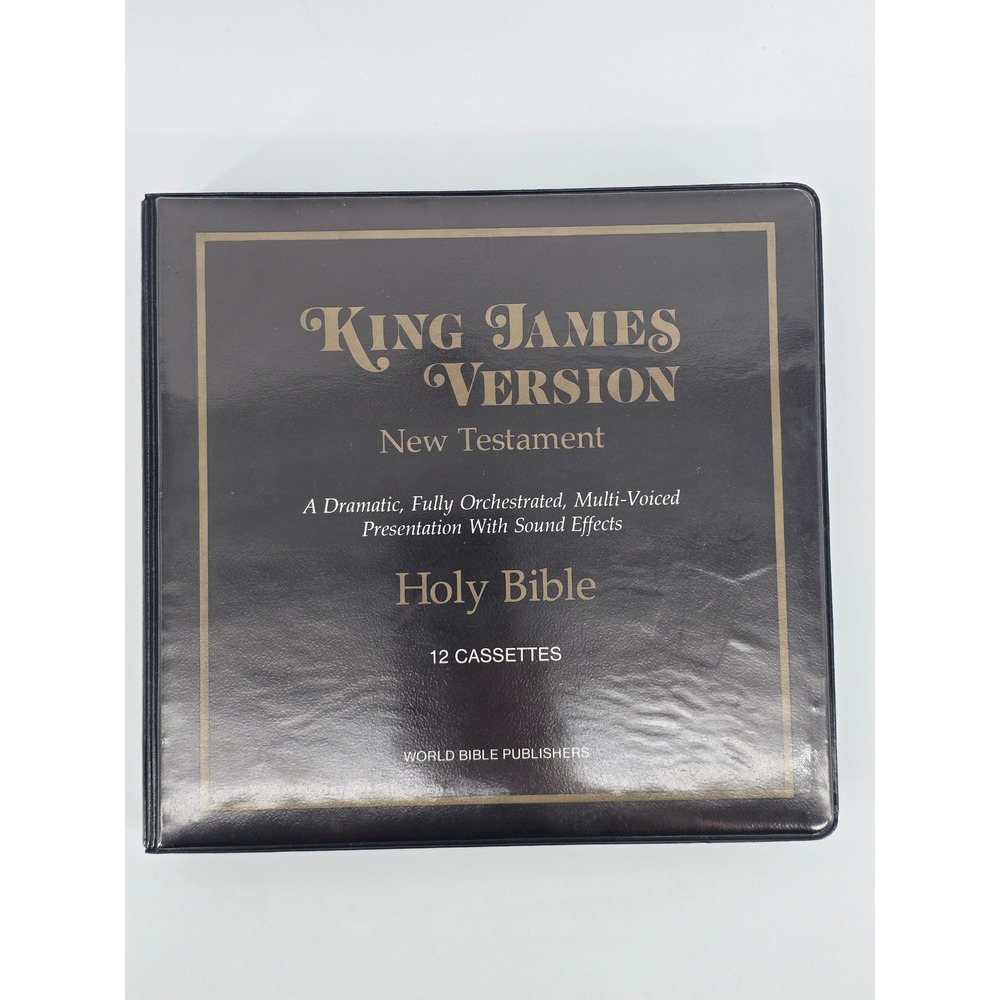 World Bible Publishers KJV New Testament 12 Cassette Tape Set Dramatized Vintage
